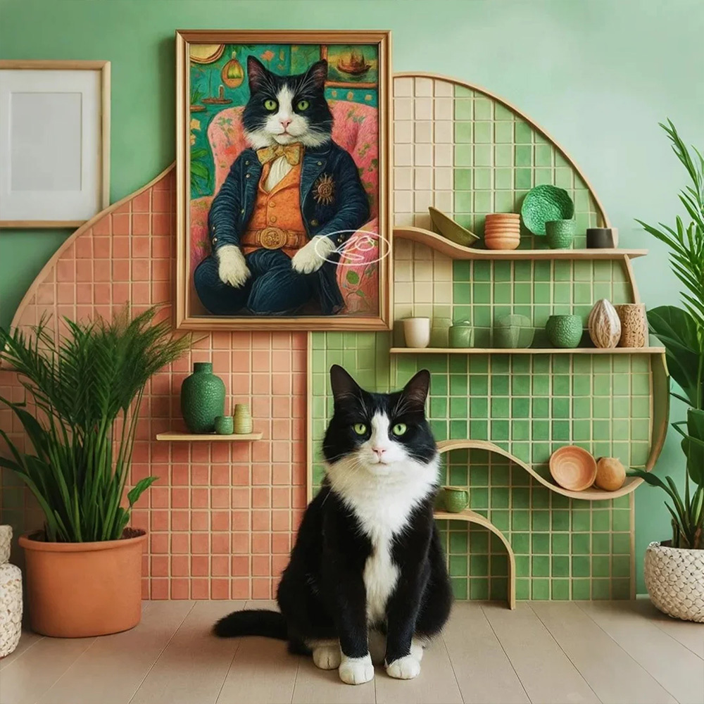 Custom Pet Dopamine Colors Art Posters Your Cat Dog Art Design Photo Home Decor