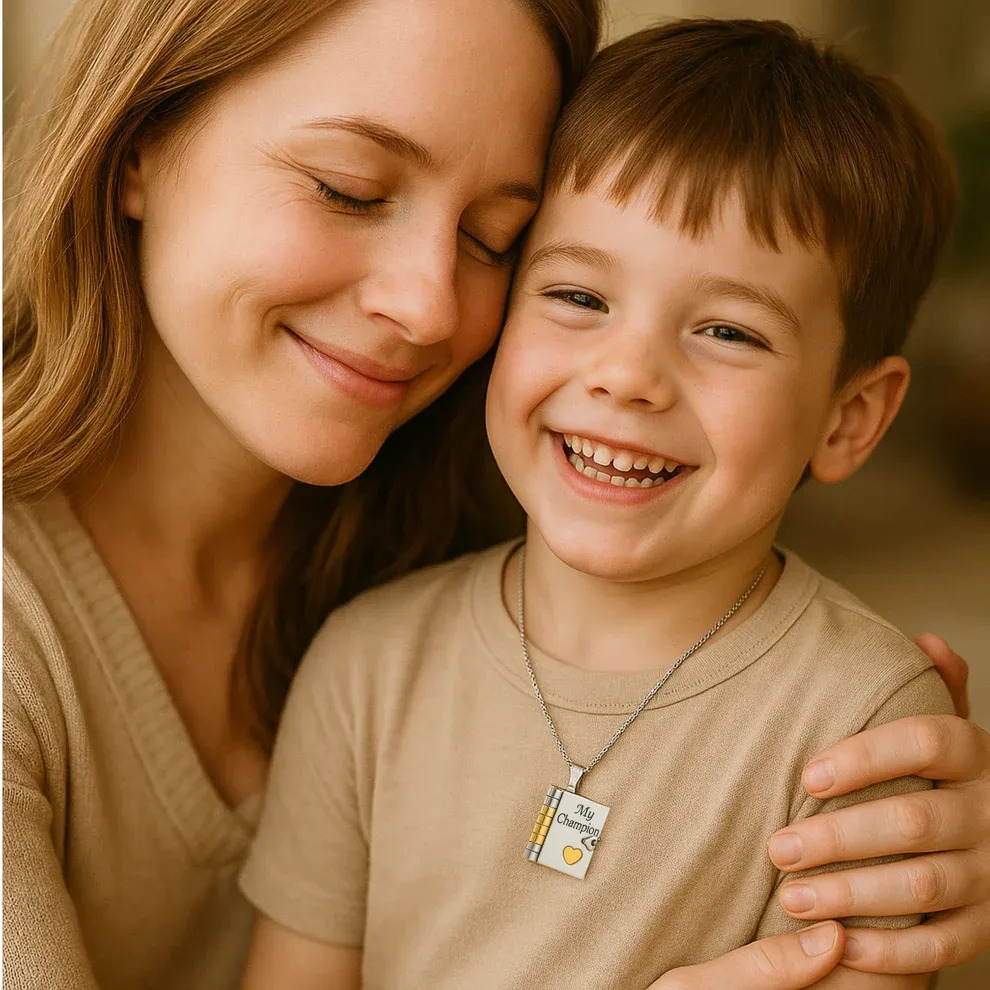 Custom Notebook-Shaped Necklace with Custom Engraving Personalized Meaningful Gift for Son on Birthday Graduation