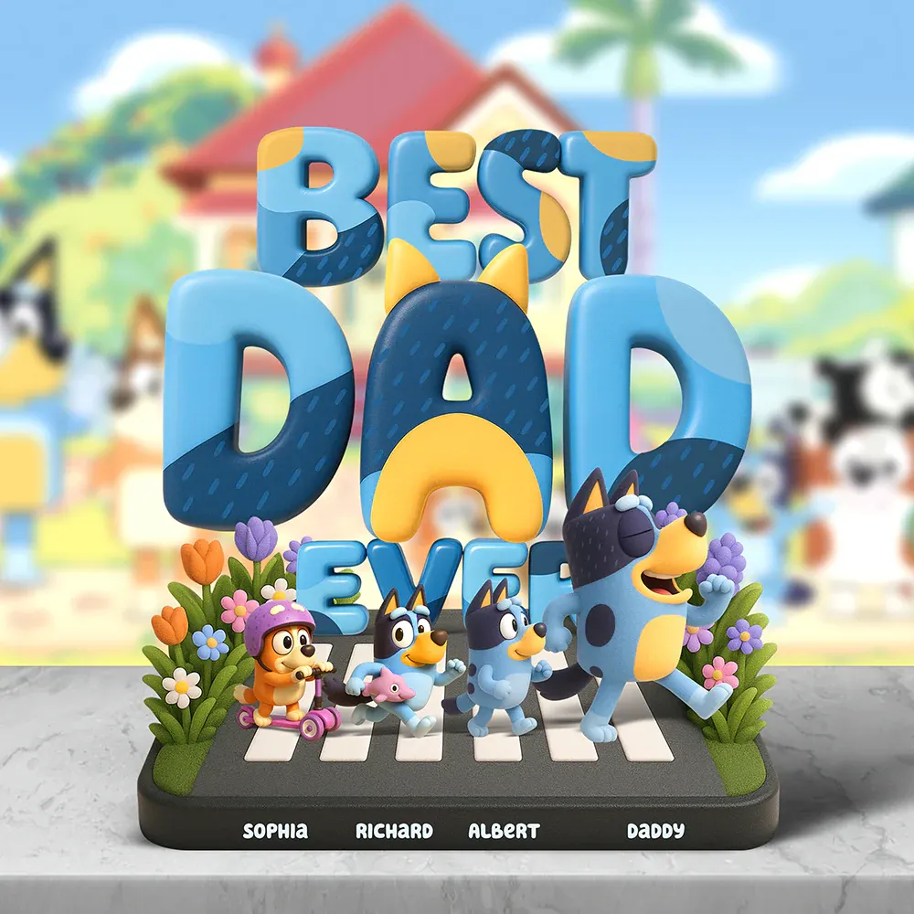 Lion Dad Plaque - Personalized Gifts For Father - Upto 5 Kids