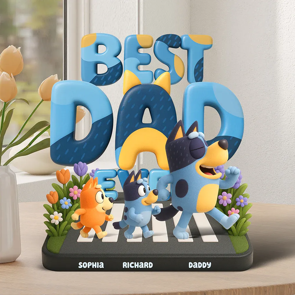Lion Dad Plaque - Personalized Gifts For Father - Upto 5 Kids