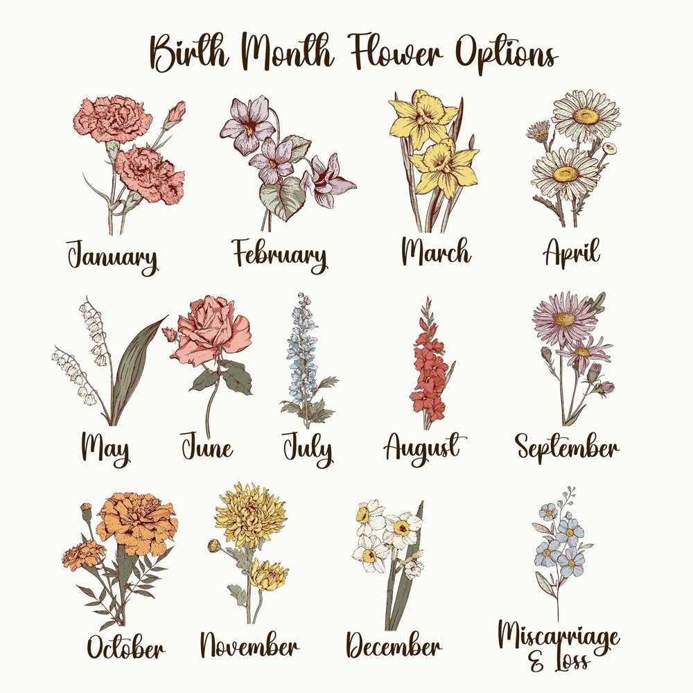 Custom Grandma's Garden Love Grows Here Birth Flower Wood Night Light Unique Gifts for Mum Grandma