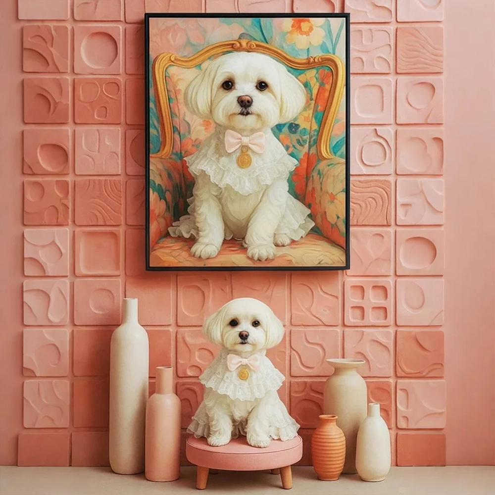 Custom Pet Dopamine Colors Art Posters Your Cat Dog Art Design Photo Home Decor