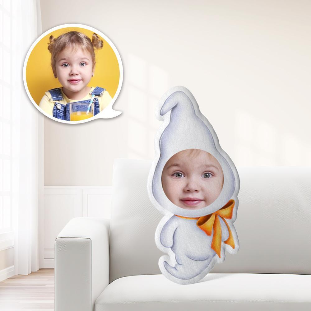 Halloween Ghost Pillow Face Pillow Halloween Gifts Yellow Bow Ghost Gift For Kid - Giftlab