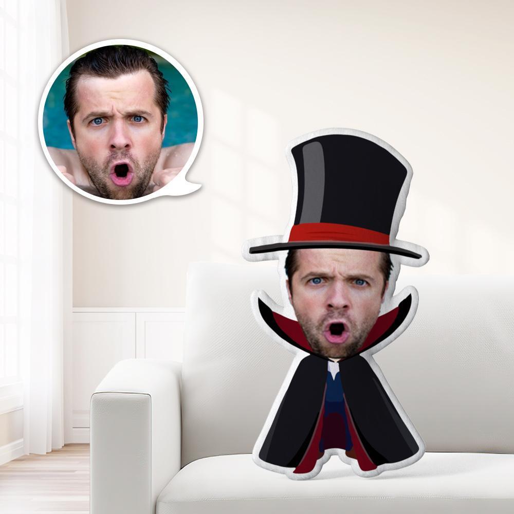 Halloween Face Pillow Custom Personalized Pillow Halloween Gifts Gentleman Vampire Valentines Day Gifts - Giftlab