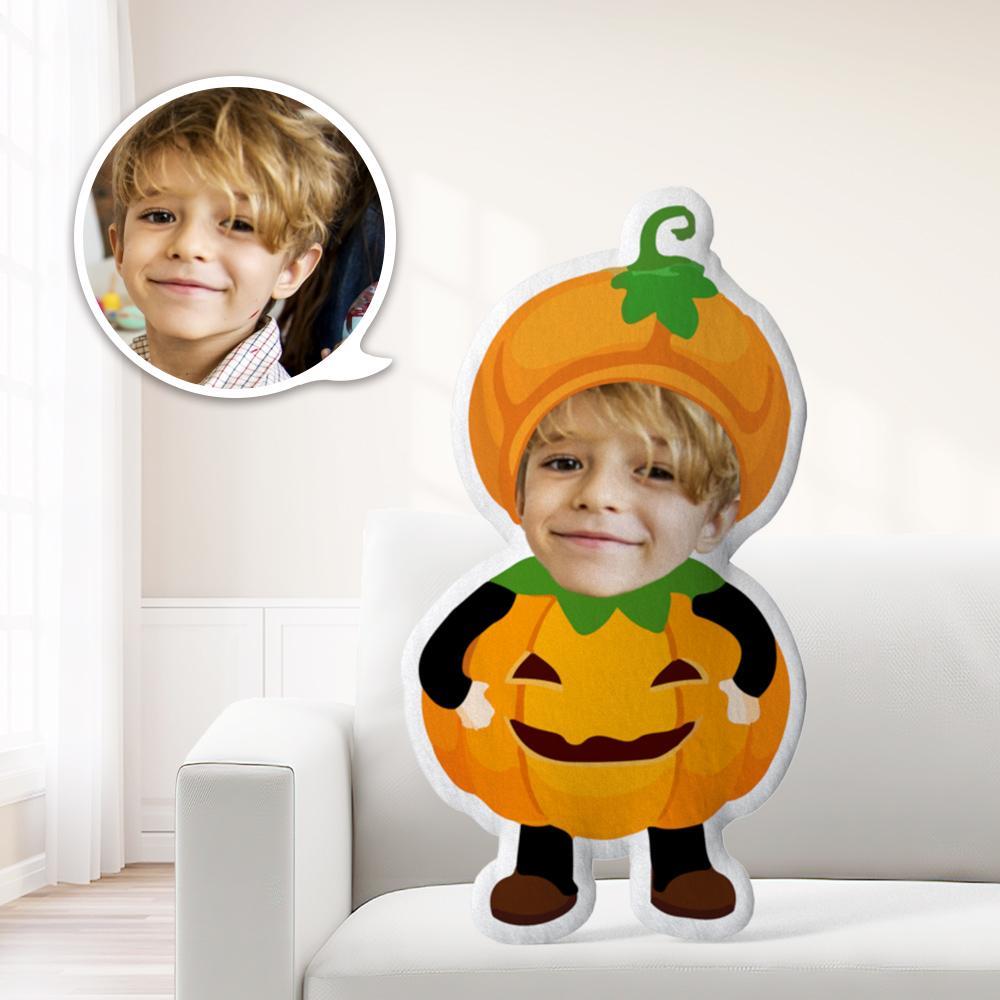 Halloween Pillow Custom Face Pillow Halloween Gifts for Kids Pot Belly Pumpkin Gift For Kid - Giftlab
