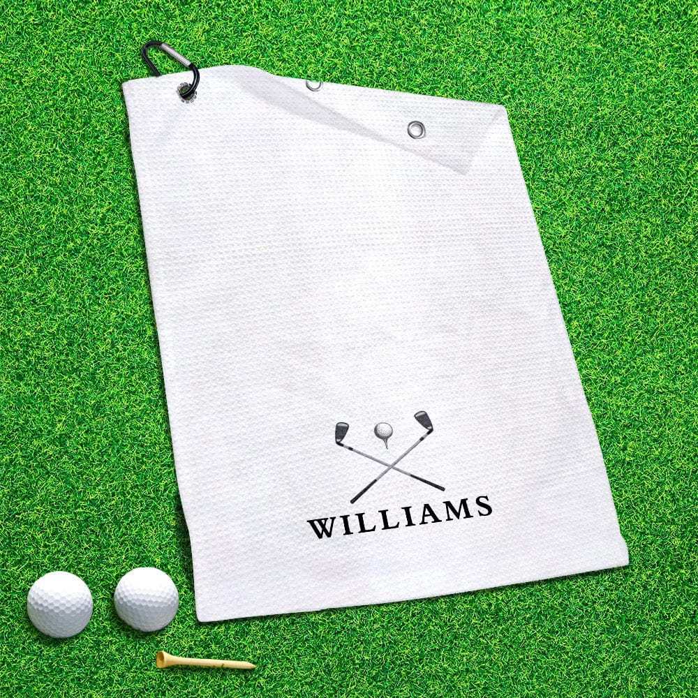 Printed Golf Towel Custom Golf Towel Sports Towel Gifts for Golf Lovers - GiftLab