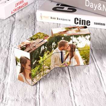 Custom Photo Cube Infinity Multiphoto Cube Magic Folding Photo Cube For Couple