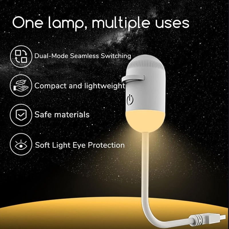 Portable Starry Sky Night Light Projector with Adjustable Focus USB Powered Galaxy Projector Lamp for Bedroom and Car Decor