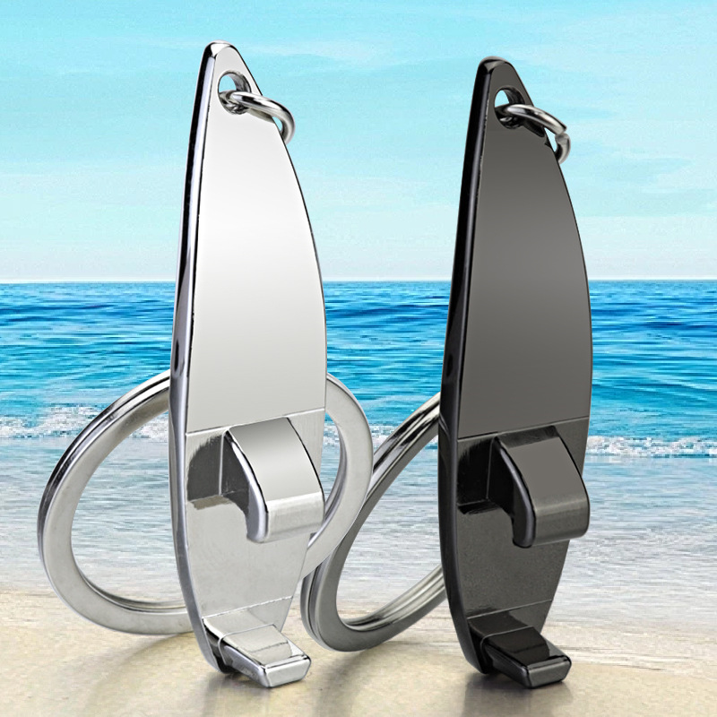 Surfboard Bottle Opener Keychain Metal Surfing Keychain Metal Surfboard Keychain Bottle Opener Surfer Key Ring Gift for Him