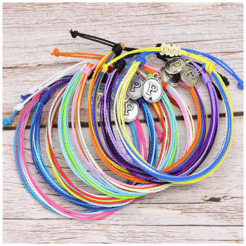 Stylish Braided Bracelet Adjustable Handmade Waterproof Beachy Bracelet - NameNecklace