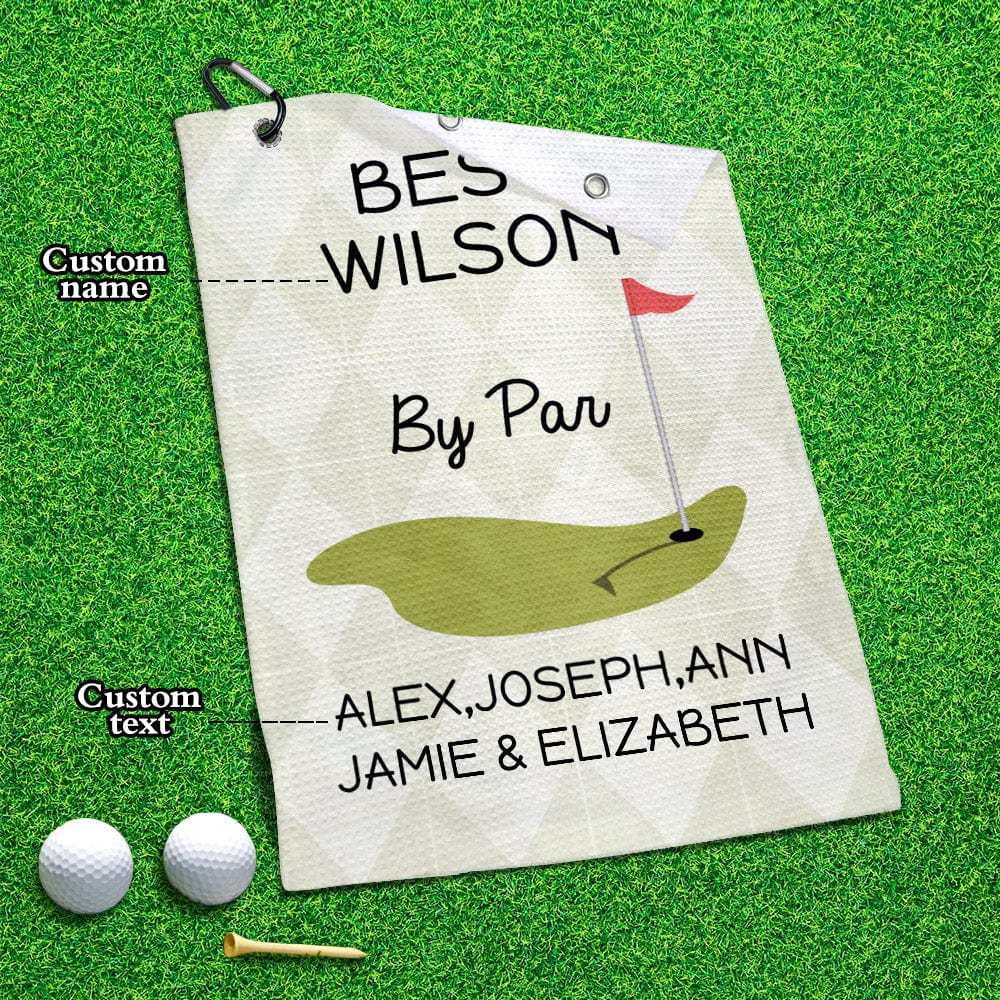 Printed Golf Towel Custom Golf Towel Sports Towel Gifts for Golf Lovers - GiftLab
