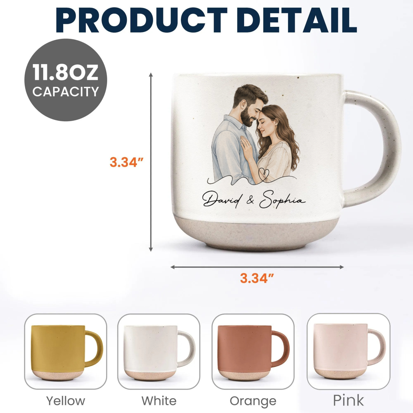 The Moment You Became My Wife Mug Personalized Anniversary Mug Custom Photo Watercolor Portrait Mug Anniversary Gifts