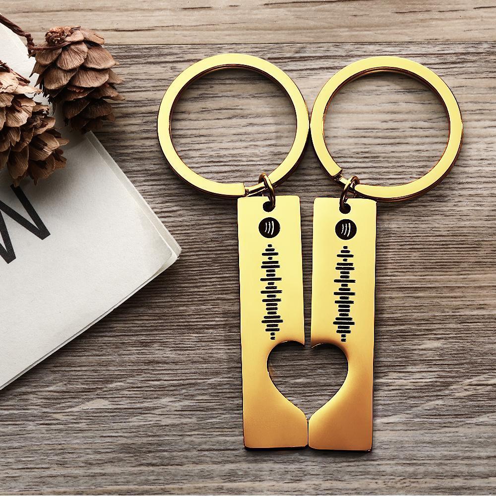 Custom Spotify Code Keyring Gifts for Lover