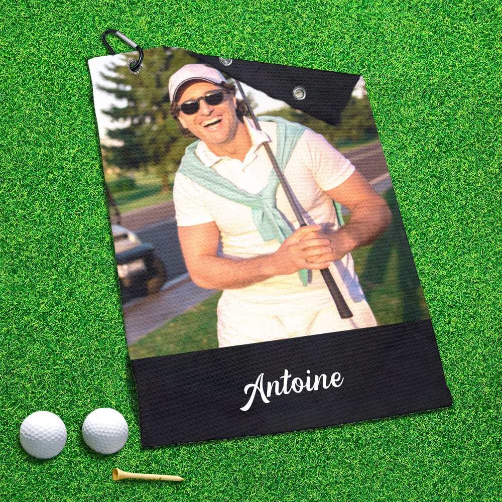 Printed Golf Towel Custom Golf Towel Sports Towel Gifts for Golf Lovers - GiftLab