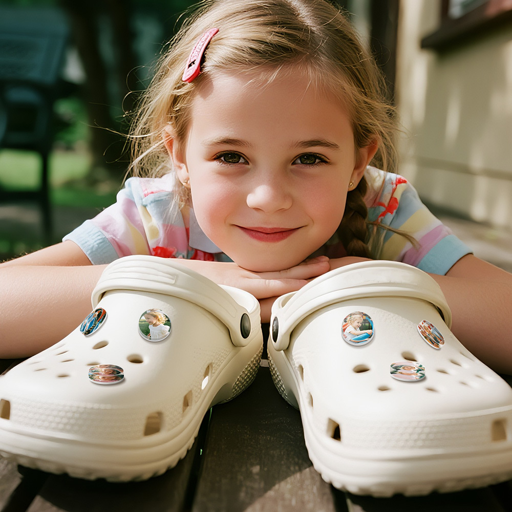 Put Your Face on a Shoe Charm Custom Photo Clog Charms Personalized & Super Fun Gift Custom Face Shoe Accessory