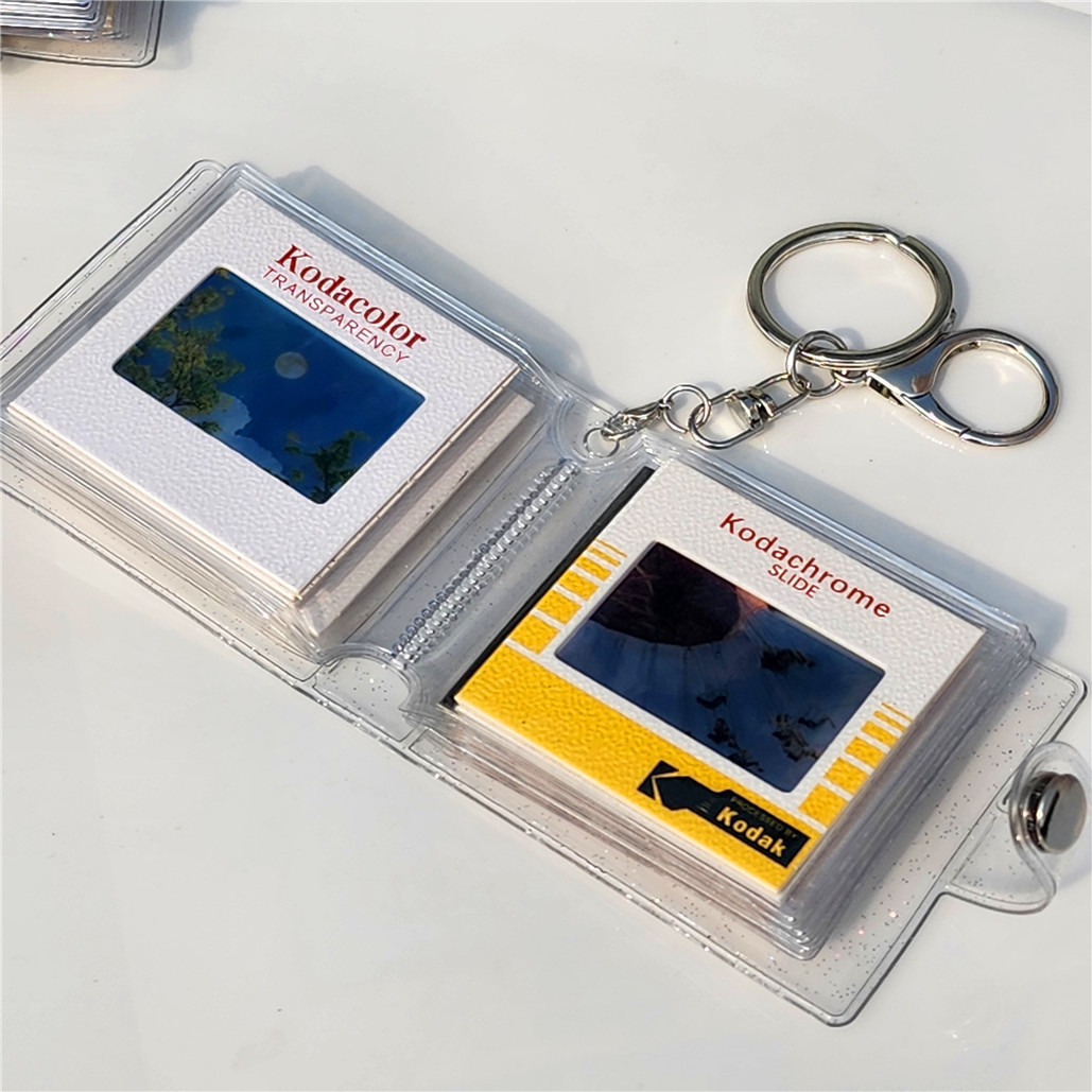 Custom Kodak Film Slide Keychain Personalized Translucent Photo Charm Romantic Gifts for Her