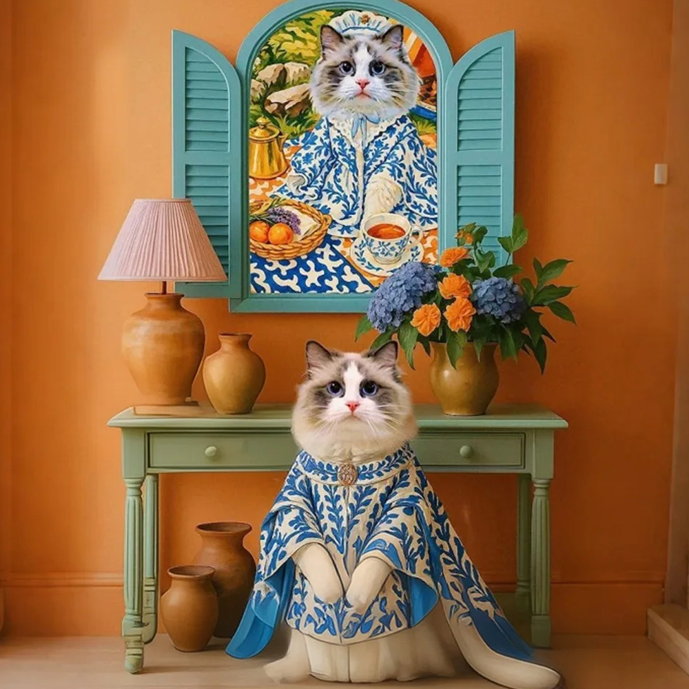 Custom Pet Dopamine Colors Art Posters Your Cat Dog Art Design Photo Home Decor