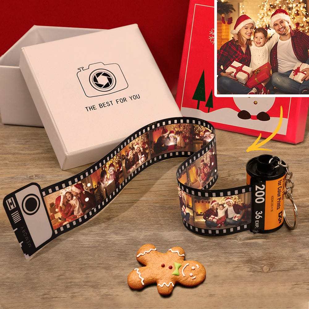 Custom Colorful Camera Roll Keychain Romantic Personalized Gifts, Halloween Gift - Giftlab