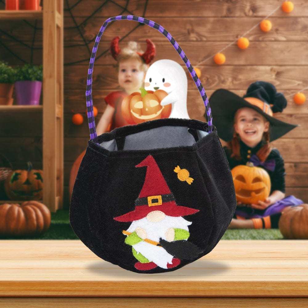 Halloween Trick or Treat Bags Candy Storage Basket Halloween Gifts for Kids 3 Styles - Giftlab