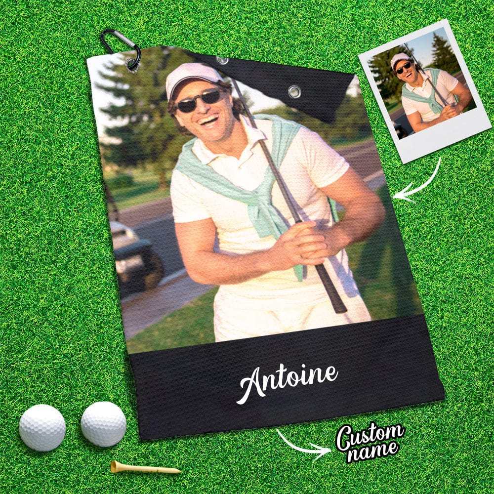 Printed Golf Towel Custom Golf Towel Sports Towel Gifts for Golf Lovers - GiftLab