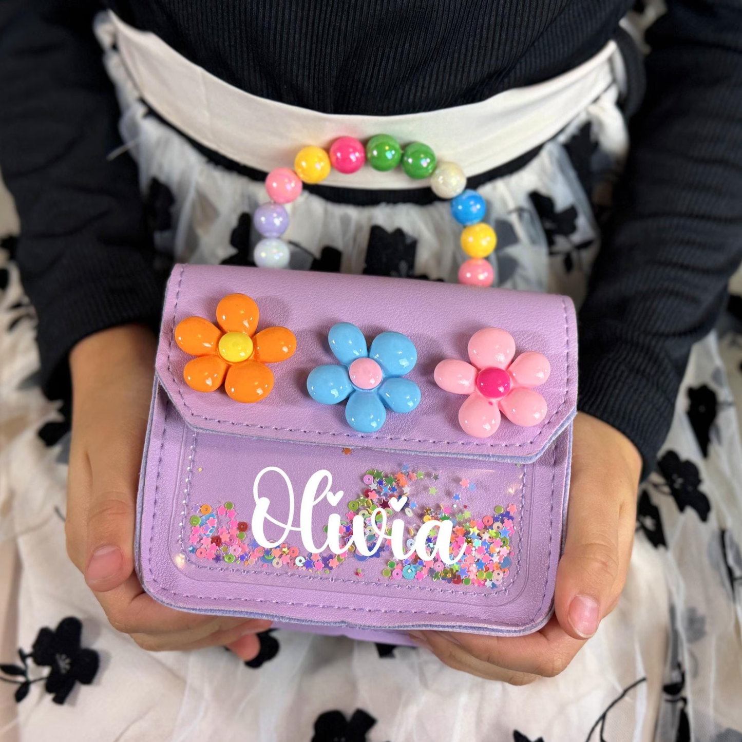Personalized Mini Purse for Girls Custom Name Mini Purse Adorable Little Girl's Handbag Gift for Birthdays, Parties & Christmas