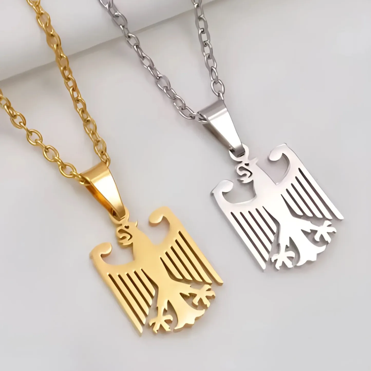 Majestic Soaring Eagle Men Necklace Powerful Symbol of Freedom, Strength & Courage  Stainless Steel Winged Pendant for Confident Men Gifts For Him