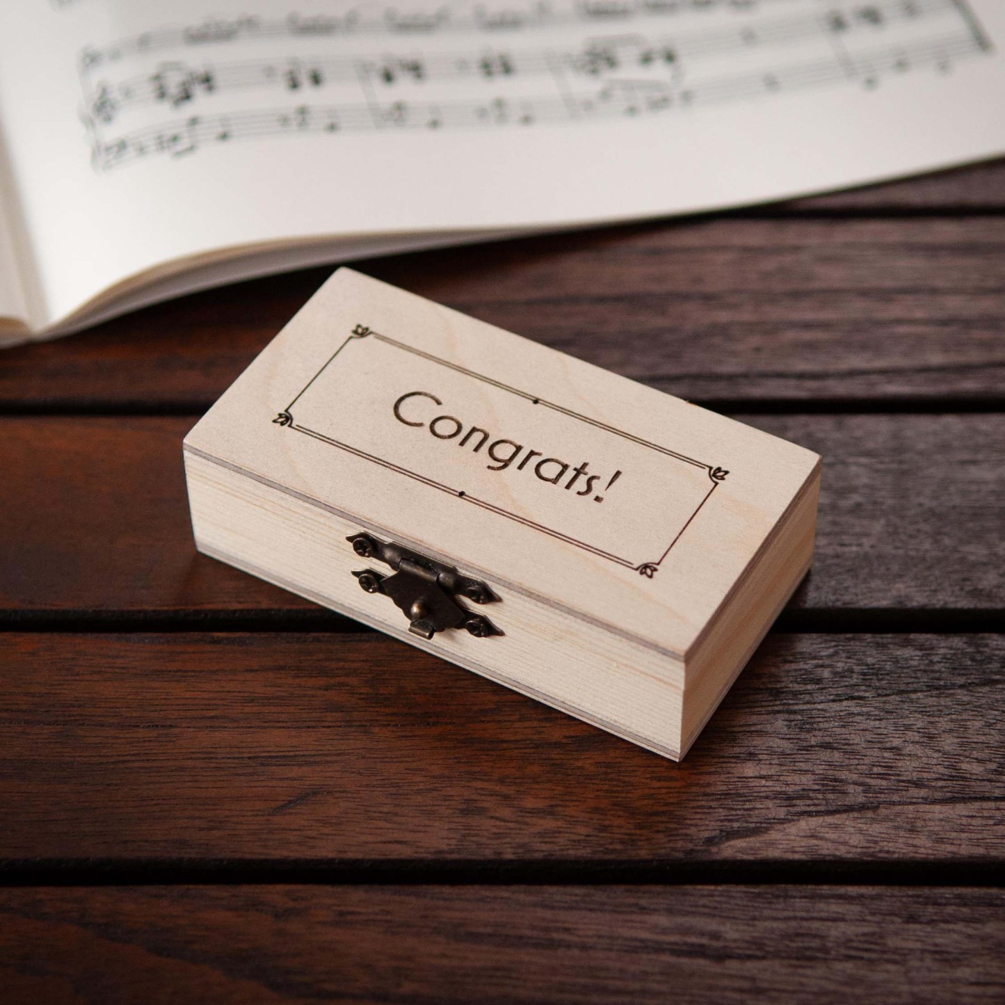 Personalized Walnut Trumpet Keychain Custom Engraved Music Keychain Surprise Gifts for Him