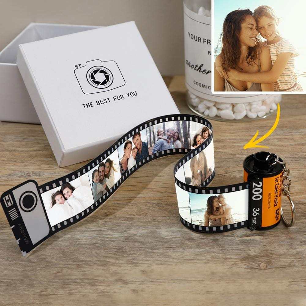 Custom Colorful Camera Roll Keychain Romantic Personalized Gifts, Halloween Gift - Giftlab
