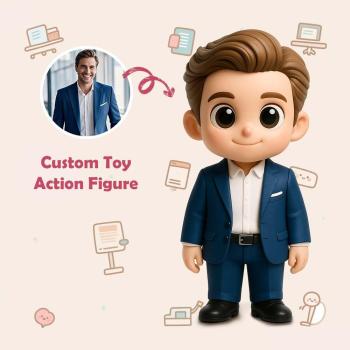 Custom 3D Action Figure From Your Photo Personalized Toy Figure to Boss Custom Action Figure Gifts For Boss - namenecklace