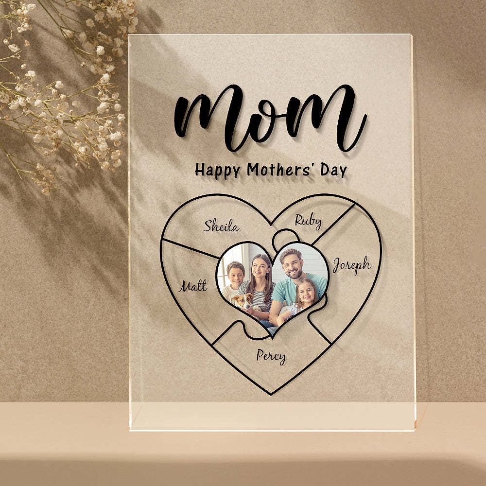 Engraved Name Plaque For Mother??s Day Custom Photo Keychain Best NightLight Gift For Mom