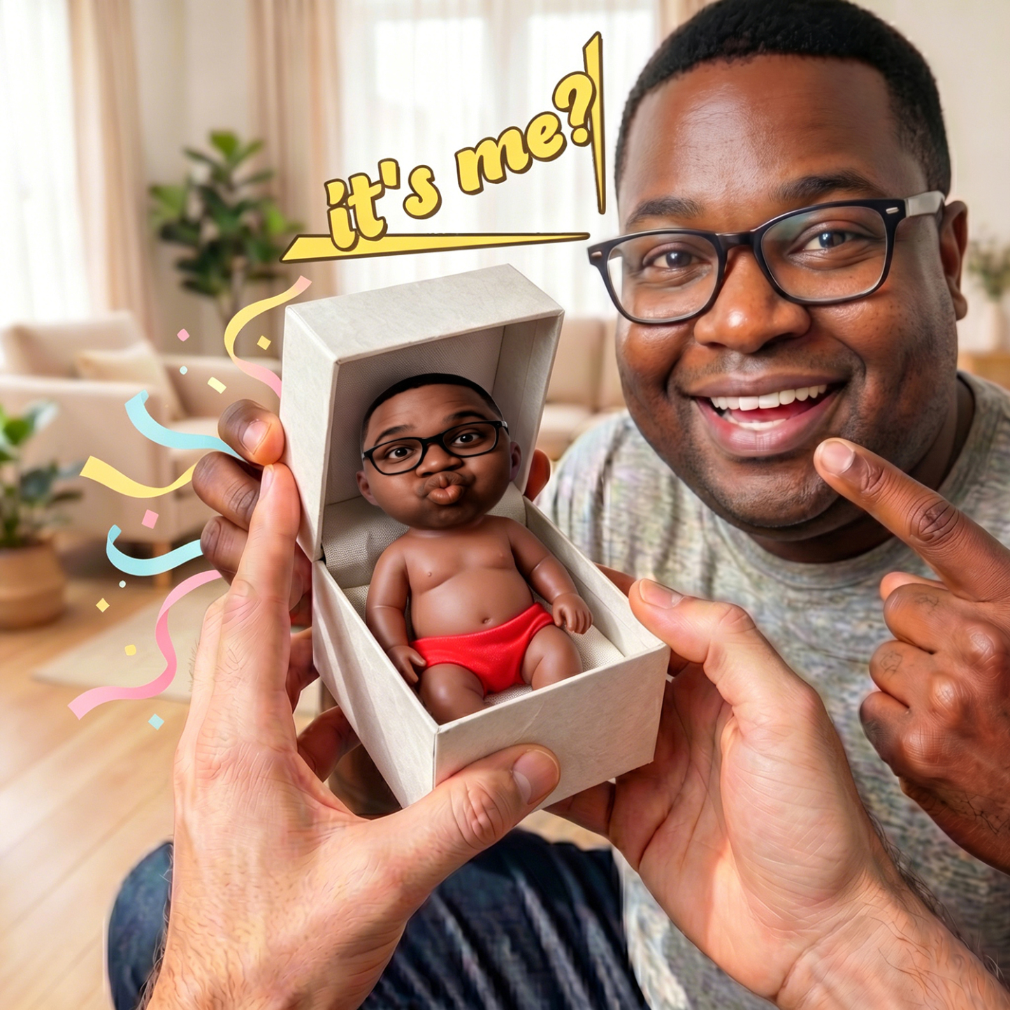 Custom Squishy Stress Relief Doll – Personalized Face Squeeze Toy, Soft TPR Sand Filled Fidget Toy, Funny Anxiety Relief Gift