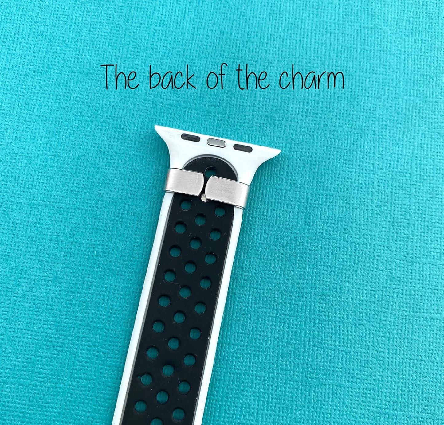 Mama Watch Charm For Band, Custom Hand Stamped To Order, Mother's Day New Mom Baby Shower Gift - Watch and Band Not Included - namenecklace