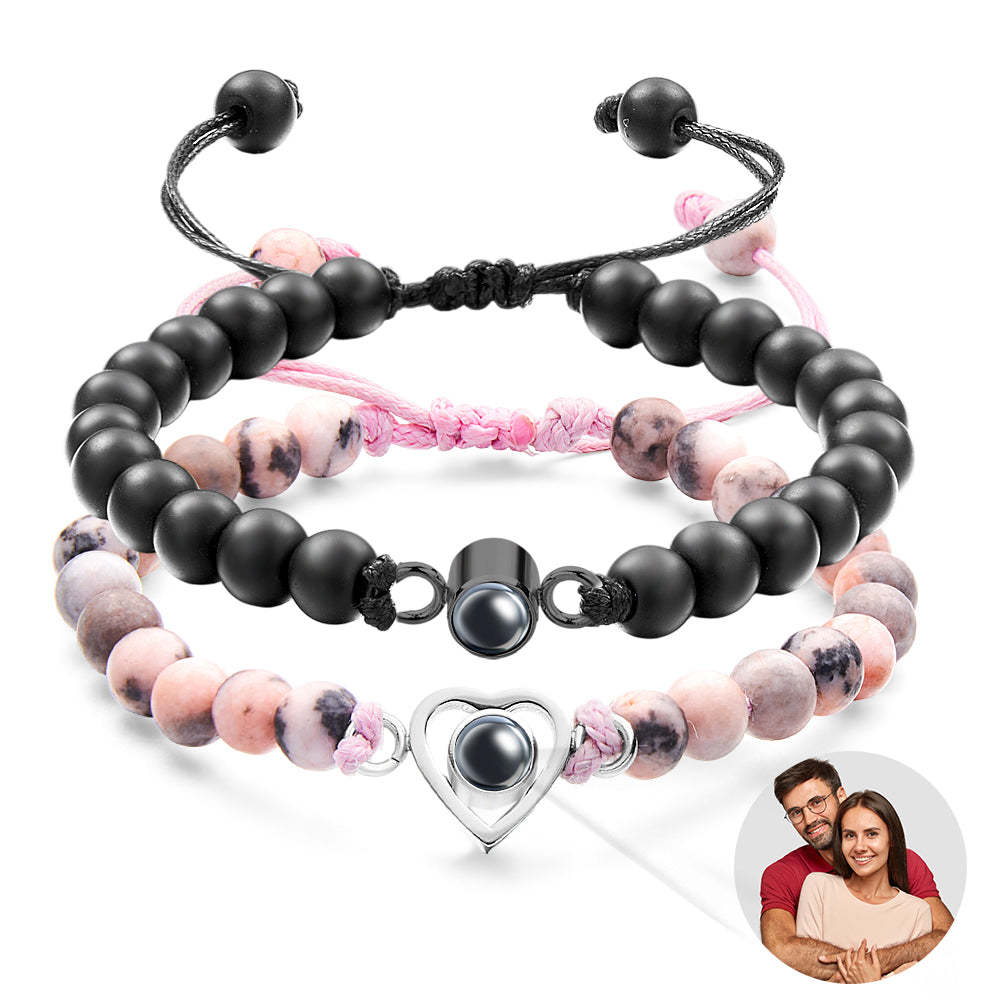 Custom Projection Bracelet Unique Romantic Couple Gift - NameNecklace