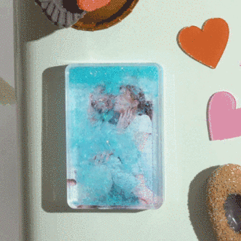 Custom Quicksand Fridge Magnet Personalized Photo Refrigerator Magnet Home Decoration Birthday gifts - namenecklace