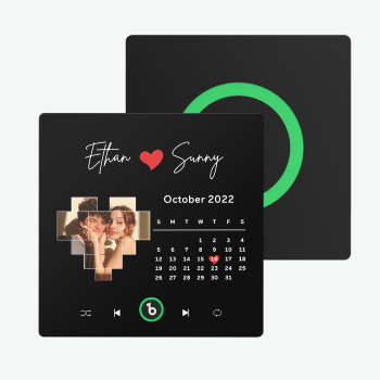 Custom Music Fridge Magnet with Photo and Date Colorful Album Fridge Magnet Gifts for Couple - NameNecklace