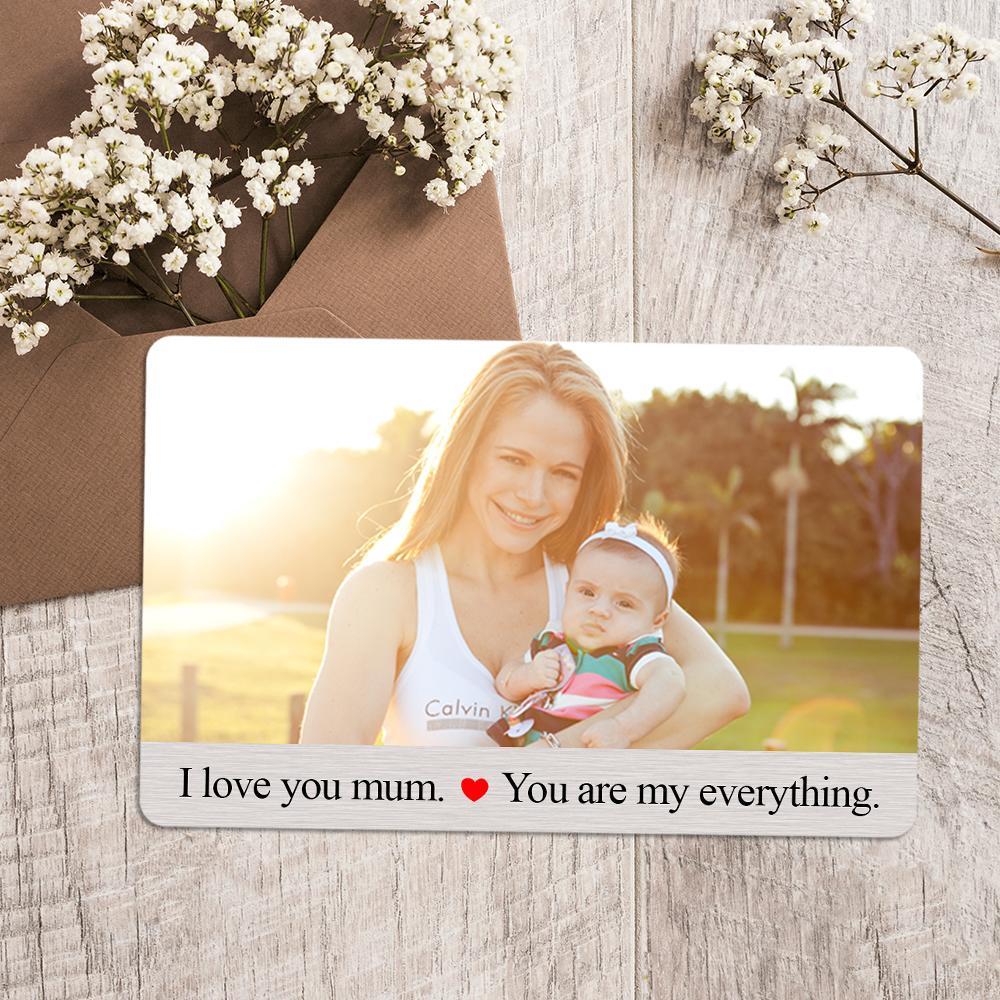 Custom Photo Wallet Insert Card Gift Card To Mom