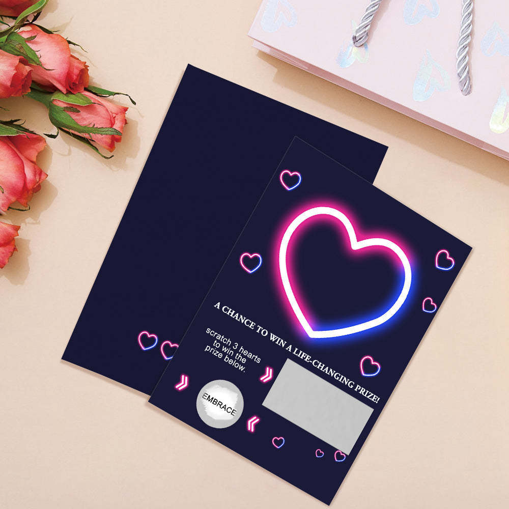 Funny Love Scratch Off Lottery Tickets Card - NameNecklace