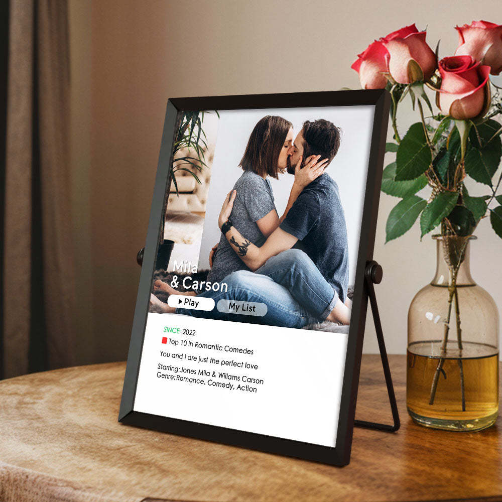 Custom Love Movie Poster Plaque for Her Personalized Plaque Gift For Him