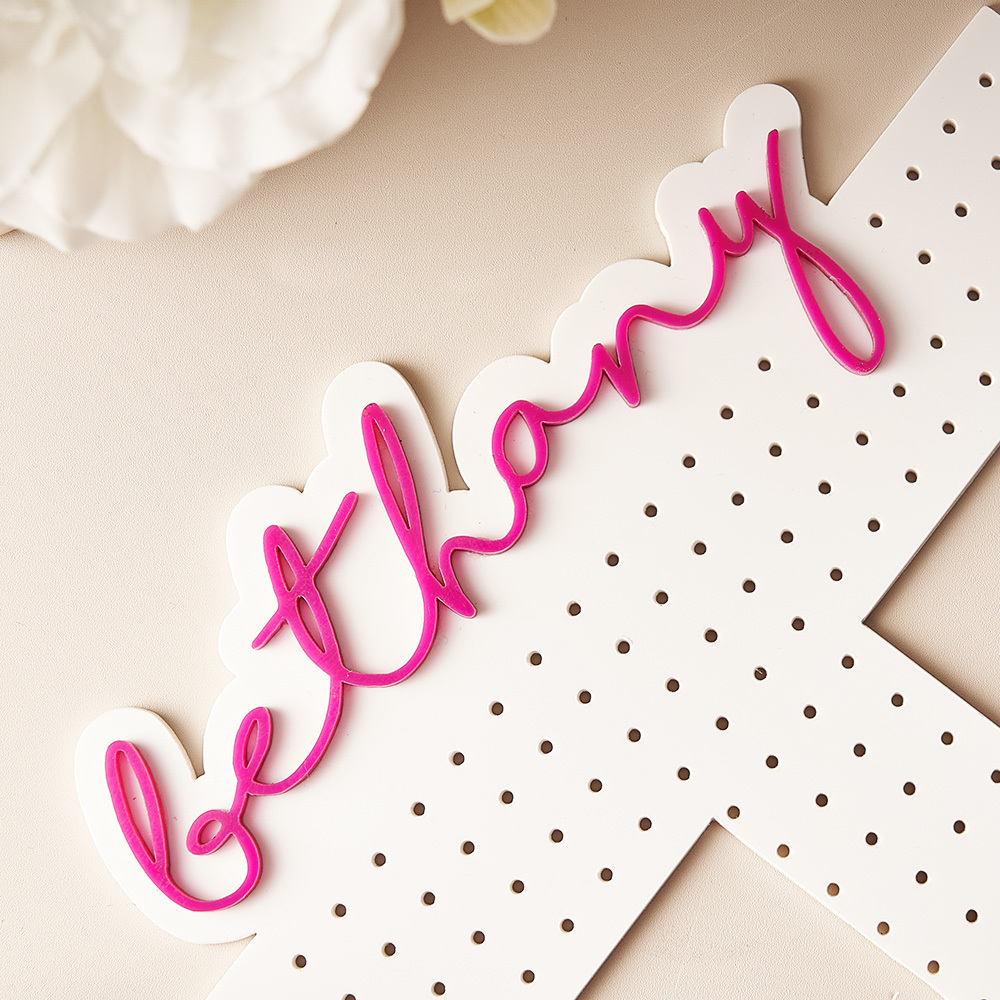 Personalized Acrylic Earring Holder - Birthday Gift for Her, Custom Earring Display, Jewelry Organizer, Teenage Girl Gifts, Gifts for Mom