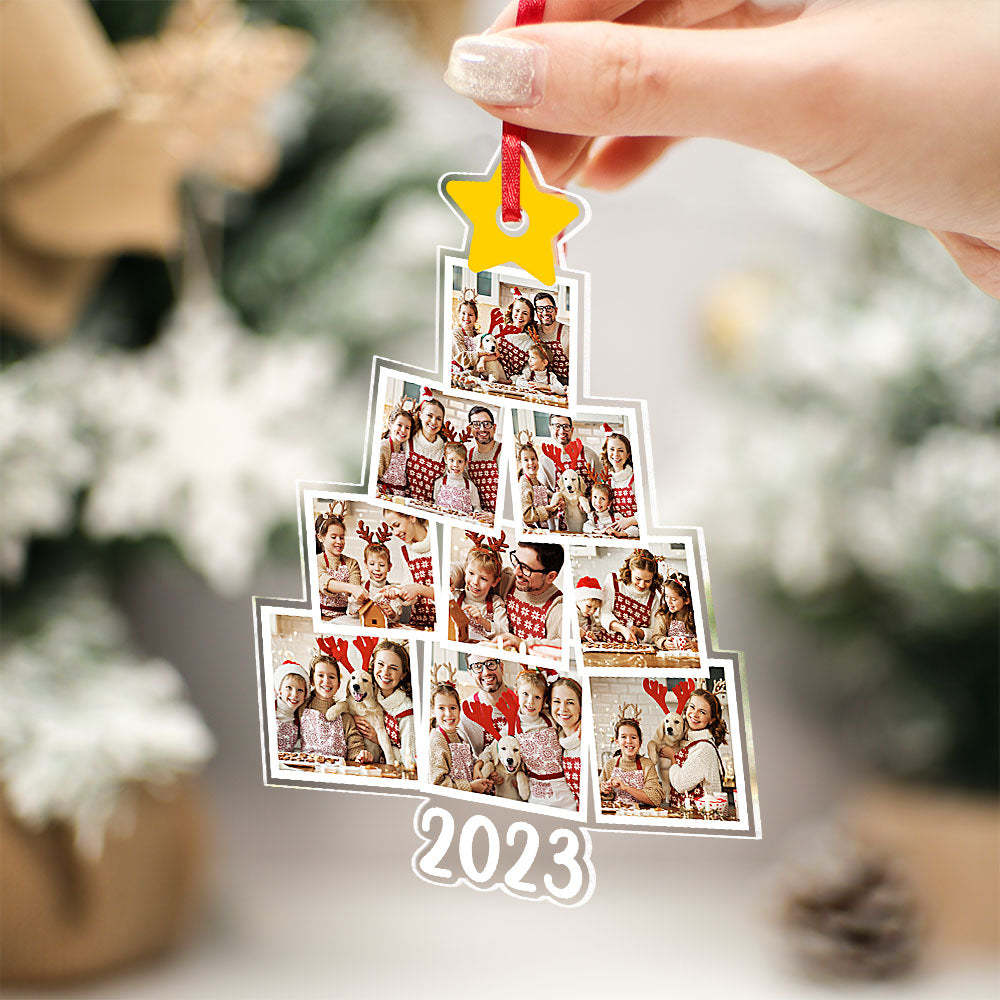 Personalized Family Photos Acrylic Ornament Custom Christmas Keepsake Ornament Christmas Gift Decor - NameNecklace