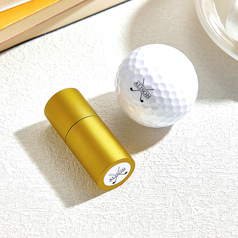 Custom Golf Ball Stamp/Monogram Golf Ball Stamp/Personalized Ball Stamp/Golf Accessories/Ink Ball Stamp/Gift for Golfer/Golfer Sport Gift