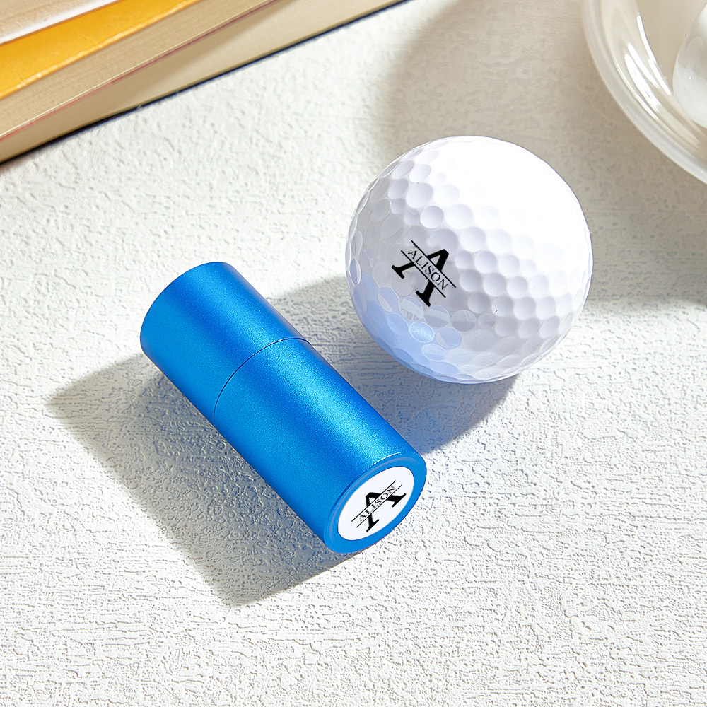 Custom Golf Ball Stamp/Monogram Golf Ball Stamp/Personalized Ball Stamp/Golf Accessories/Ink Ball Stamp/Gift for Golfer/Golfer Sport Gift