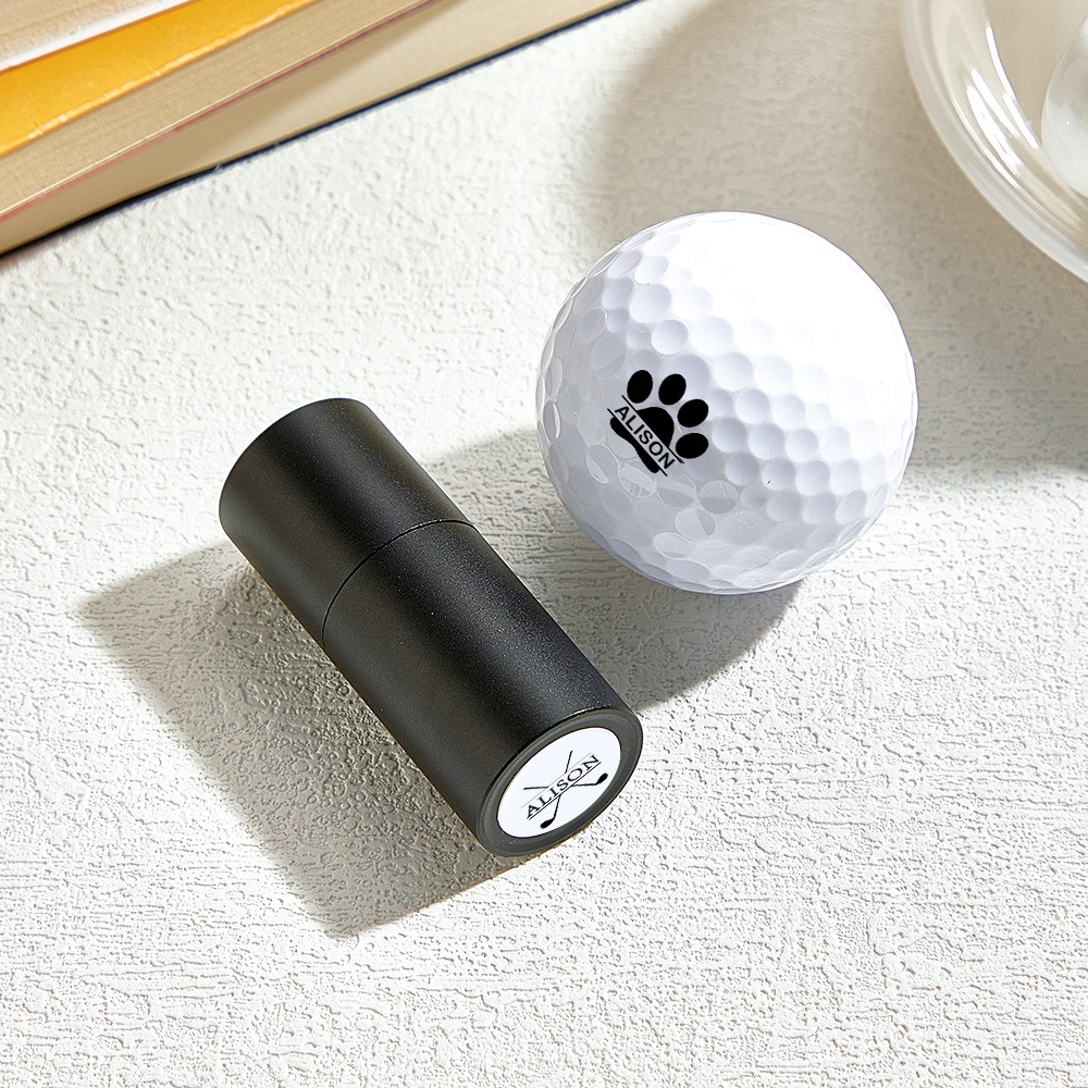 Custom Golf Ball Stamp/Monogram Golf Ball Stamp/Personalized Ball Stamp/Golf Accessories/Ink Ball Stamp/Gift for Golfer/Golfer Sport Gift