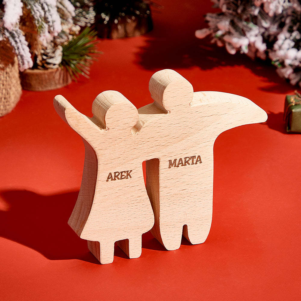 Personalized Wooden Family Puzzle Decor Custom Name Gifts for any Occasion - NameNecklace