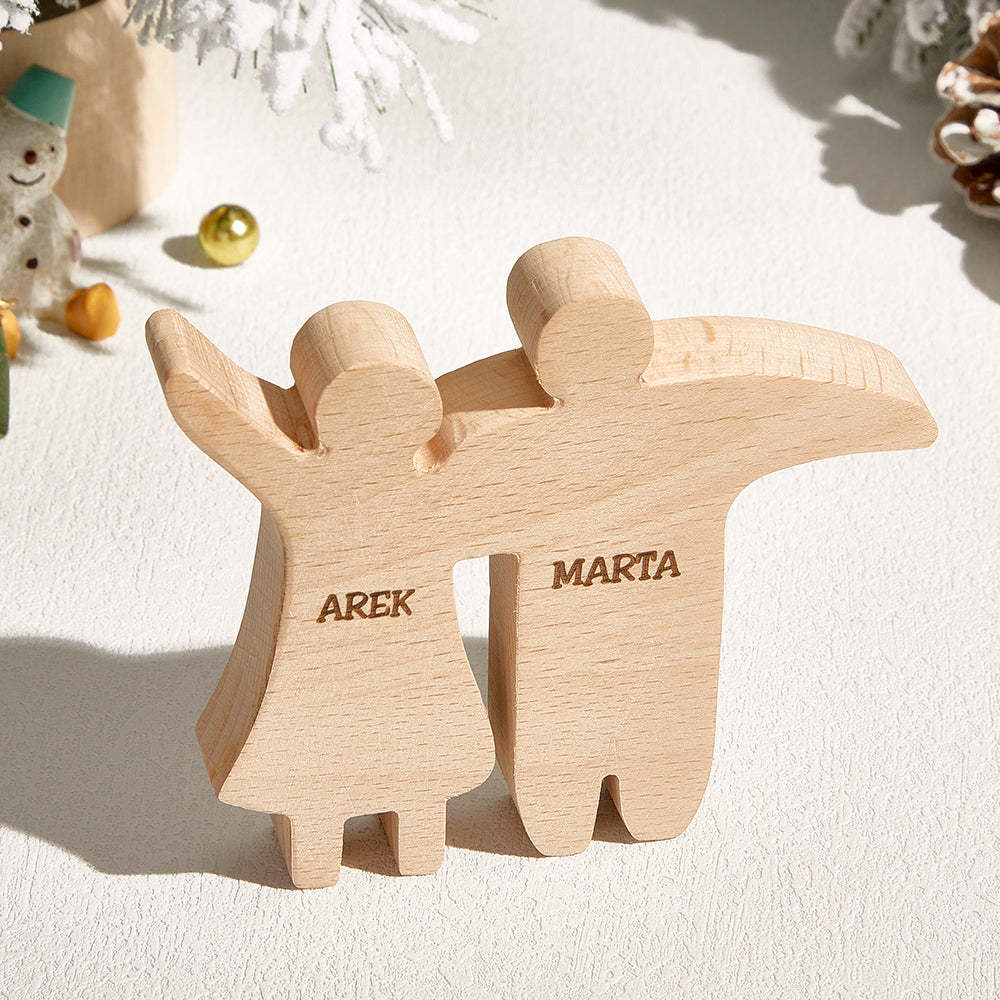 Personalized Wooden Family Puzzle Decor Custom Name Gifts for any Occasion - NameNecklace