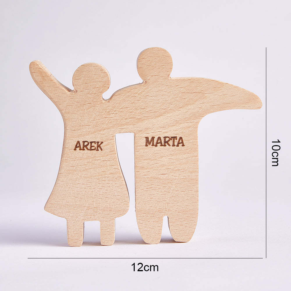 Personalized Wooden Family Puzzle Decor Custom Name Gifts for any Occasion - NameNecklace