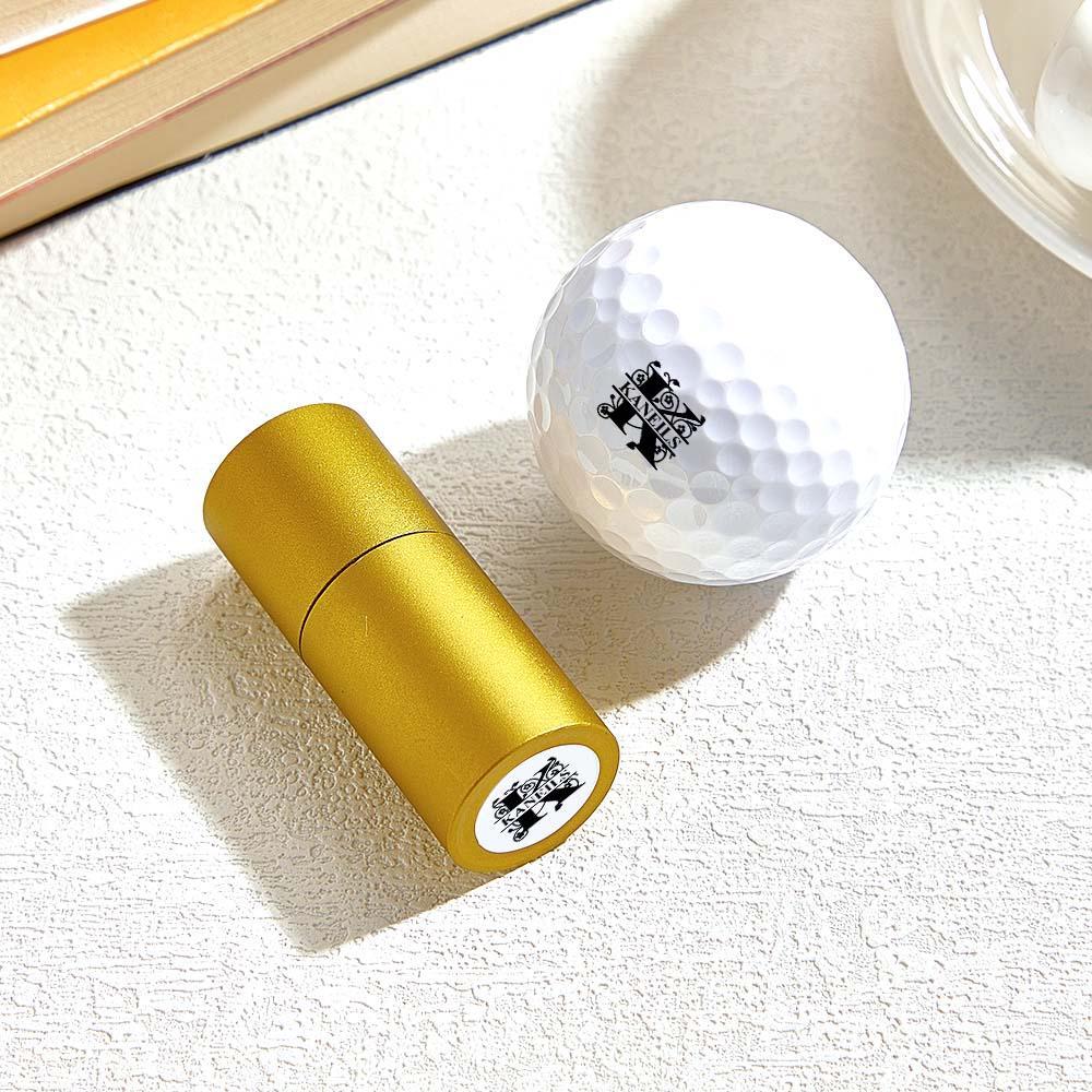 Personalized golf stamp, Monogram Golf Ball Stamp, Custom Golf Balls, Custom stainless stamp, Ink ball stamp, gift for dad and husband