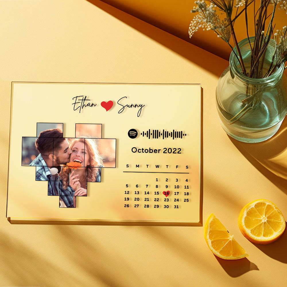 Custom Spotify Plaque Spotify Code Song Decor Photo Decor Gift For Couples -