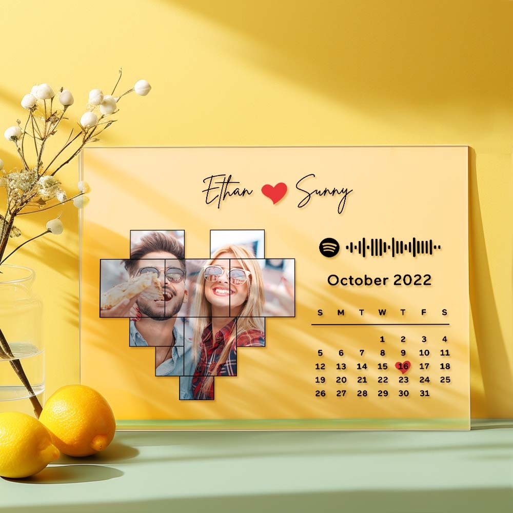 Custom Spotify Plaque Spotify Code Song Decor Photo Decor Gift For Couples -