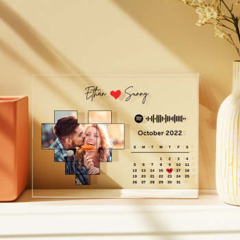 Custom Spotify Plaque Spotify Code Song Decor Photo Decor Gift For Couples -